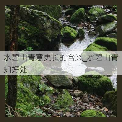 水碧山青意更长的含义_水碧山青知好处