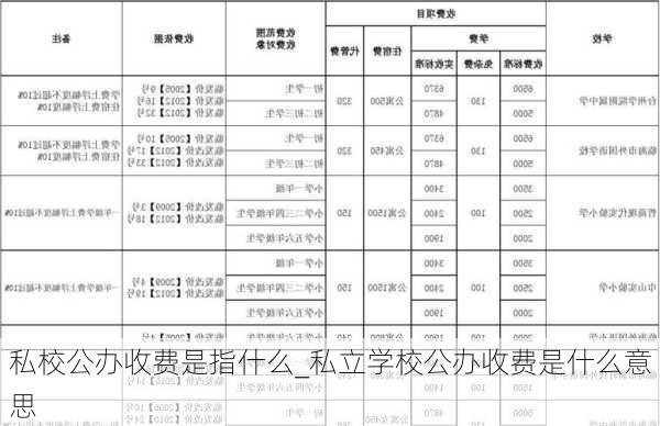 私校公办收费是指什么_私立学校公办收费是什么意思