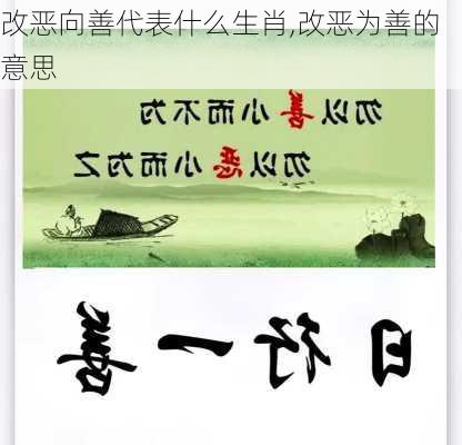 改恶向善代表什么生肖,改恶为善的意思