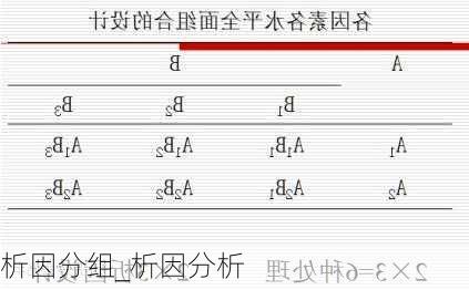 析因分组_析因分析