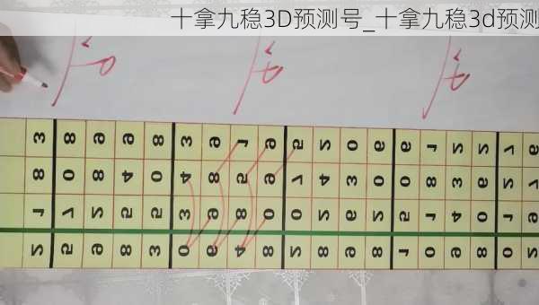 十拿九稳3D预测号_十拿九稳3d预测