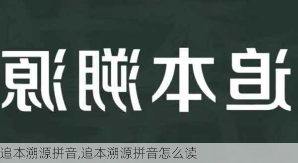 追本溯源拼音,追本溯源拼音怎么读