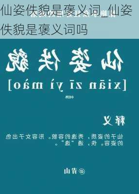 仙姿佚貌是褒义词_仙姿佚貌是褒义词吗